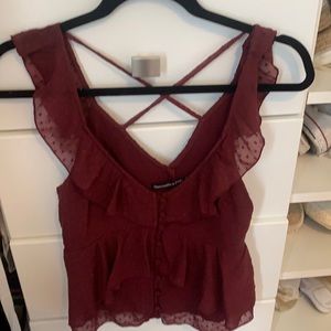 Abercrombie and Fitch ruffled tank